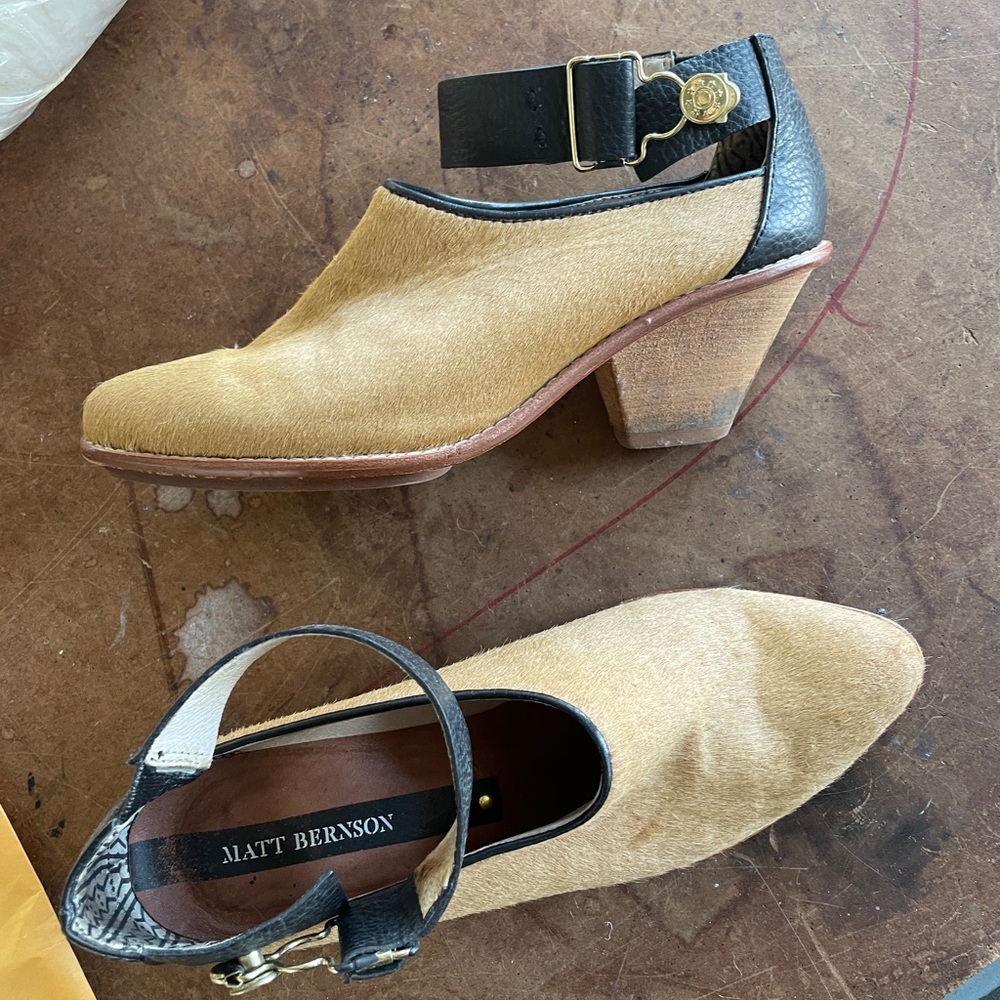 Matt Bernson Tan and Black Women's Heels